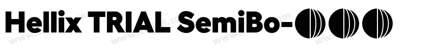 Hellix TRIAL SemiBo字体转换